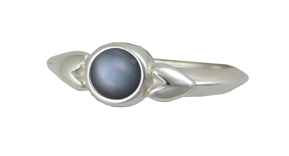 Sterling Silver When Two Hearts Are One Ring With Grey Moonstone Size 10